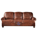 american style home furniture luxury genuine leather couch living room sofa